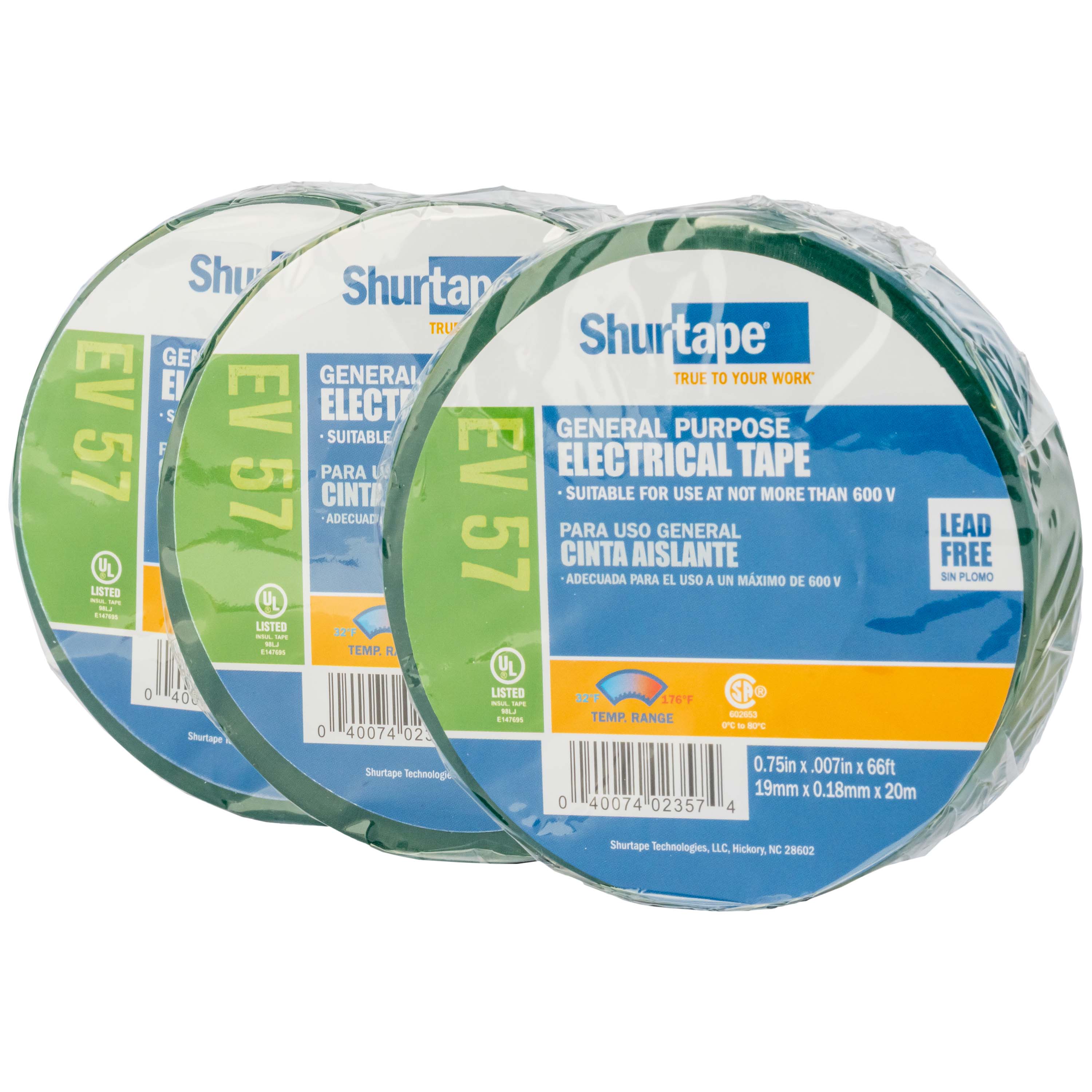 Economy Color Coding Vinyl Electrical Tape - Green